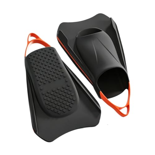 SheerFaring Aletas de Natación Cortas Silicona Antideslizantes Entrenamiento Portátiles Adecuadas para Playa Verano Práctica Buceo Piscina Viajes, S