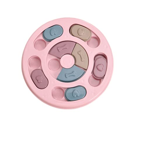 TONONE Dog Puzzle Toy, Treat Dispenser Giocattolo Interattivo per Cani, Gioco rompicapo interattivo per Cani Gioco rompicapo interattivo Cani,Rosa
