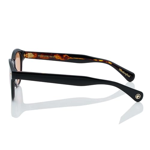 Image of Shisen Fox KITSUNE 2.0 Unisex Sunglasses with Oval Design | Non-Polarized Lenses | Trendy Sun Glasses for Men & Women | Fashion Sunglasses | Acetate Material
