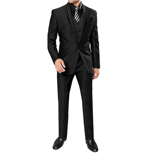 Men 3 Pieces Wedding One Button Groom Tuxedo Leisure Business Suit Set Jacket Pants Vest Brown4
