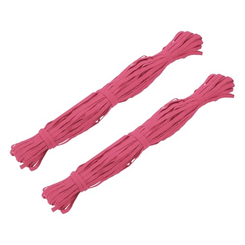 Bande élastique extensible corail 0,6 cm x 30 m pour couture et loisirs