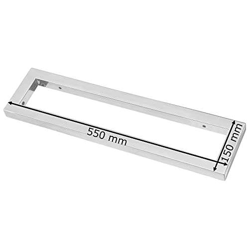 Stainless Steel Wall Holder Support Bracket Countertop Washbasin 4 Sizes Sanlingo, Size:550 x 150 mm