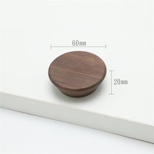 Pomos redondos de madera de 60 mm para renovar tus muebles fácilmente 2