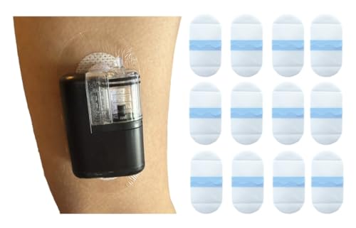 A1C WEAR - 12pk Hook and Loop Adhesive Pump Patches for Tandem Mobi - Breathable Long Lasting Waterproof