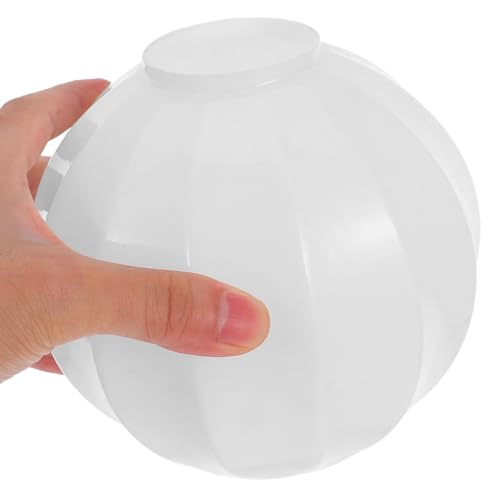 jojofuny Abat-jour de Plafonnier en Verre Blanc pour Ampoule E27 Salon – vue 3