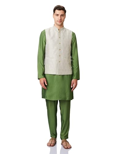 Image of Symbol Premium Men's Festive Nehru Jacket Kurta Pyjama Set (3pcs)