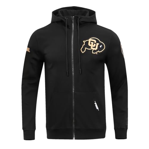 Image of Pro Standard Mens College Classic Chenille Cotton Double Knit Full Zip Hoodie
