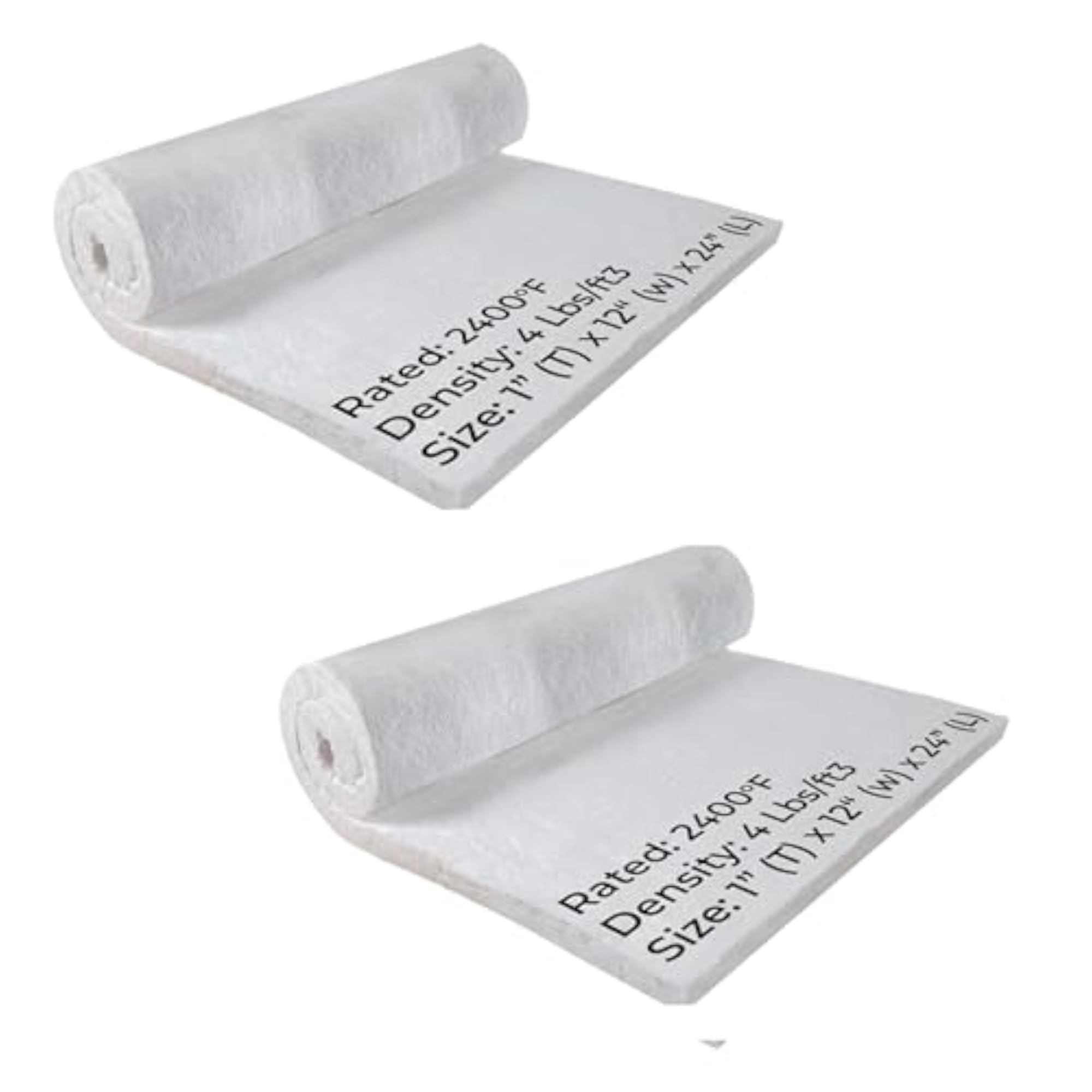 Ceramic Fiber Blanket 24"x12"x1" - Pack of 2