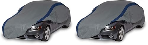 Image of DUCKCOVERS Weather Defender Car Cover, Fits Sedans up to 14 ft. 2 in. L, 170 inch L x 48 inch H (Pack of 2)