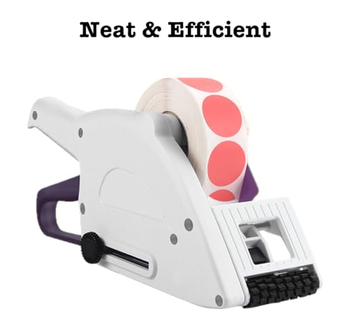 Image of Generic Manual Label Applicator, Portable Handheld Barcode Sticker Gun, Flat Round Bottle Labeling Machine, for 1 inch 3 inch Label Roll Core, 11.2*4.4*3.7in