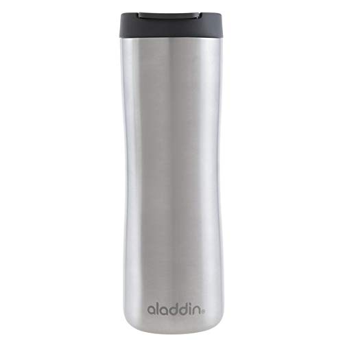 Aladdin Leak-Lock Thermavac Brushed Stainless Steel Mug 0.47L - Taza con Aislamiento al Vacío - Se...