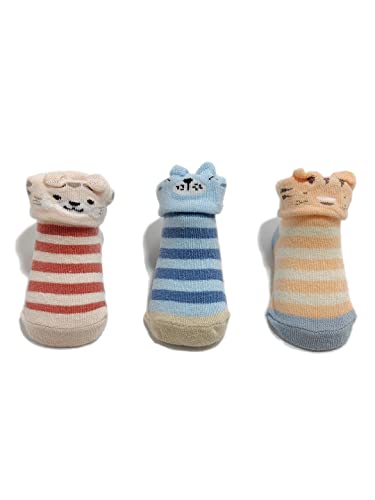 Image of FOOTPRINTS New Born Baby Anti-skid Booties Socks | 0-6 Months