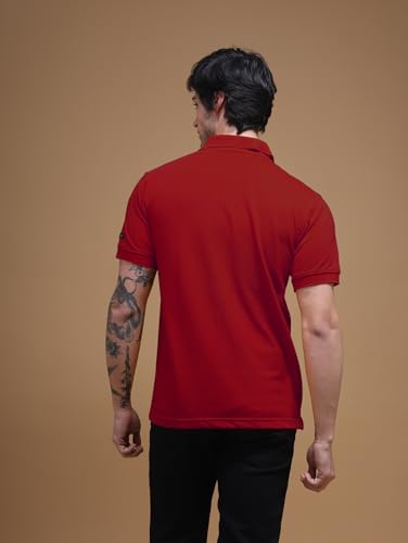 Image of Men's Polo T-Shirt Cotton Casual Comfortable Relaxed Fit Regular Collar Neck Stylish Half Sleeves Daily Office Formal Wear T-Shirt for Men