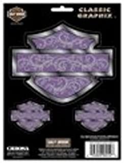 Chroma Graphics Harley-Davidson Purple Filigree Logo Decal Set