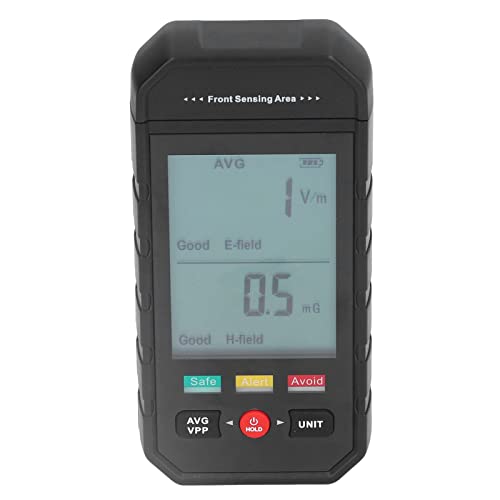 Electromagnetic Radiation Tester, Electromagnetic Radiation Detector Easy Reading Sturdy LCD Display ET925 for Outdoor