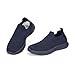 JOMIX Scarpe da Uomo in Tessuto Traspirante Scarpe Casual Slip-On con Suola in PVC Antiscivolo Comode Sneaker per Camminate Sport, MLO260147, Blu, 42 EU
