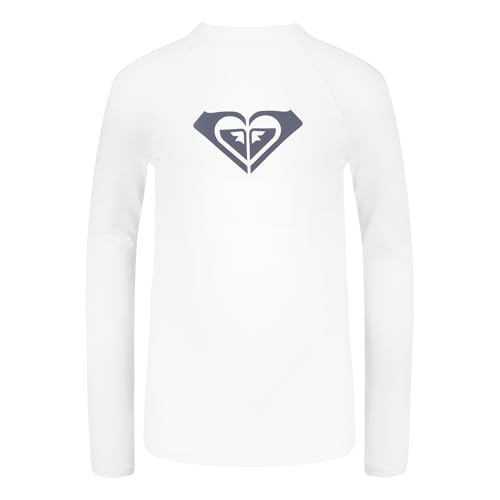 Image of Roxy Girls' Long Sleeve Whole Hearted Rashguard Shirt, UPF 50+ Sun Protection, Quick Dry
