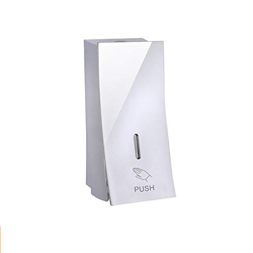 AILI Distributeurs de Savon et Lotion 450ml Lotion Distributeur Mural Liquide Dispensing Box Gel Douche Box Hôtel Punch sans Bouteille Vide Distributeurs de Savon et de Lotion (Color : Silver)