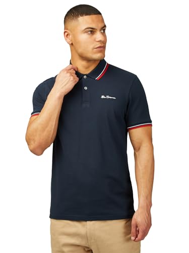 Ben Sherman Herren Poloshirt Signature Pique Dark Navy, M