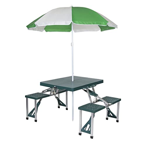 EyeWeb Mesa Plegable para Exteriores, Juego de Mesa y Silla portátil de aleación de Aluminio Hopeful