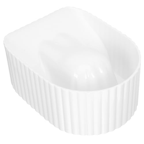 Cabilock Bol de Remojo para Uñas Transparente con Diseño de Herramienta de Manicura para Suavizar Cutículas Limpiar y Eliminar Esmalte de Gel Accesorio Práctico para Cuidado de Manos