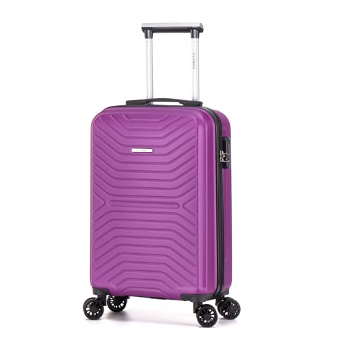 55x35x20 Cabin Suitcase Carry on Suitcase Hard Shell Hand Luggage Cabin Bag Case Approved For Ryanair EasyJet 2 Small Fits 8kg 10kg 35 Litre Capacity + 3 Digit Lock + Telescopic Handle Cabin Luggage
