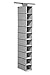 Organiseur à 10 compartiments / Range-Chaussures Suspendu /Étagère Suspendue Pliable, / Etagere Rangement, /Armoire Meuble de Rangement, Gris/blanc / 14 x 29 x 118 cm