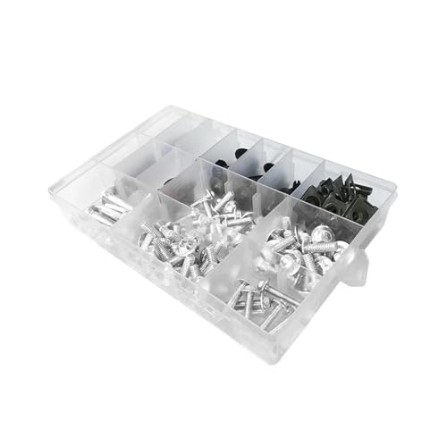 Kits de boulons de carénage complet Suzuki GSX-R vis carrosserie écrou moto 600 750 1000 argent