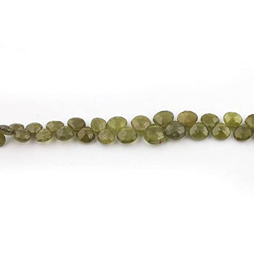 Vesuvianite perles facettées LKBEADS en forme de cœur pour bijoux DIY