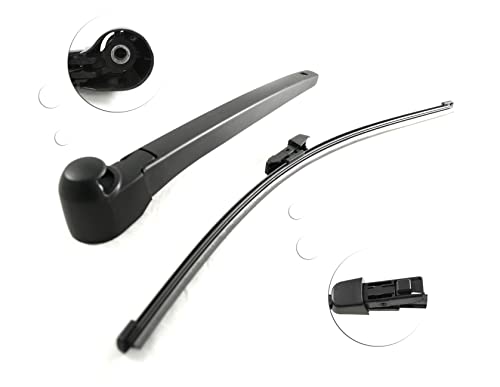 Heckwischerarm Heckscheibenwischer Heckwischer Heck Scheibenwischer Wischer Scheibenwischerarm Wischerblatt Wischerarm Hinten Kompatibel mit Skoda Kompatibel mit VW