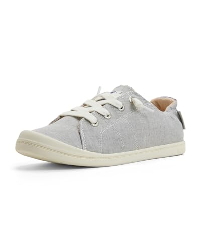 Roxy Rory, Damen-Sneaker zum Reinschlüpfen, flach, Mittelgrau, 41 EU