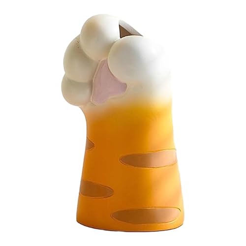 Vaso Cat Paw – resina cartone animato decorazione da tavolo, grazioso vaso per gatti | Centrotavola per gatti lucidata, vaso decorativo per gattini, piccole zampe di animali, per sala da pranzo