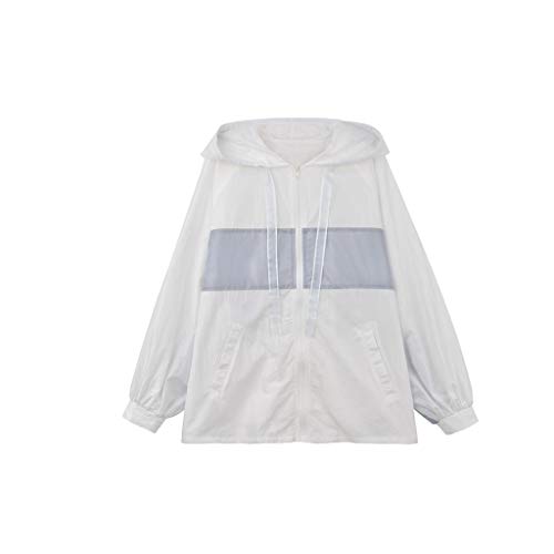 Chaqueta de protección solar transpirable y cortavientos ligero de mujer para verano