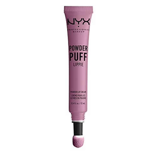 NYX Professional Makeup Lippencreme - Powder Puff Lippie Lip Cream, leichte Creme für die Lippen, pudrig-weicher Look, 12 ml, Lavender Mauve