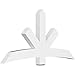 Ekena Millwork GBP072X36X0406ALB00 Alberta Architectural Grade PVC Gable Brackets 72"W x 36"H x 4"D x 6"F, 12/12 Pitch