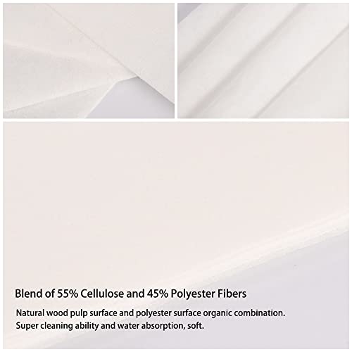 Image of Cleanroom Wipes Paper 6 inch x 6 inch(Bag of 300 Pcs) Nonwoven Wipers Cellulose /Polyester Blend for Lab, Electronics, Pharmaceutical, Printing and Semiconductor Industries