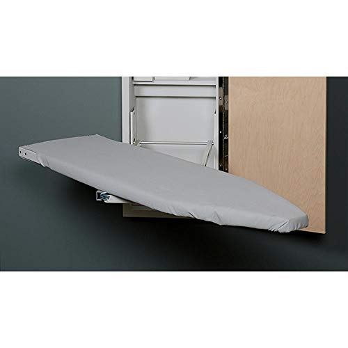 Iron-A-Way ANE-42-L Ironing Center - 42" Built-In Swiveling Ironing Board With Storage Cabinet - Left Hinged Door - Flat Wood - Image 2
