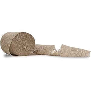 Windhager Jute wikkelstrips jute jute jute band jute wikkelstrip decoratieve band, 10 cm x 25 m, naturel, 06439