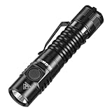 Wurkkos FC11C Led Flashlight Rechargeable High Lumen 1200, Small Powerful Flashlight USB C, Super Bright EDC Flashlight IP68 Waterproof, 155Meters Beam Distance, 90 High CRI (5000K)