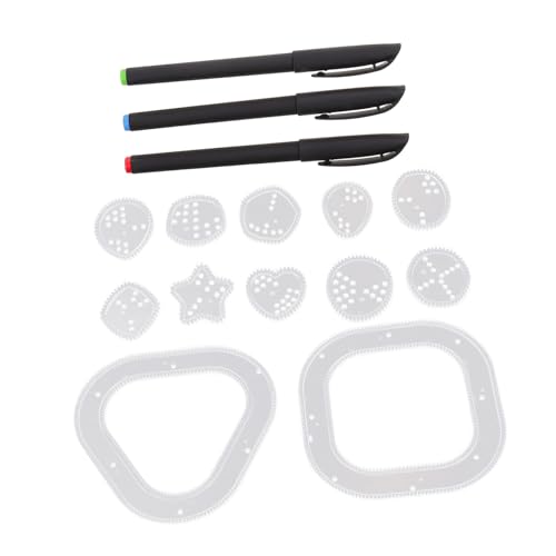 HOODANCOS 1 セット 万華 定規 セット 形状 幼児 ペイント レット 着色 ステン