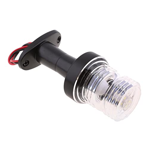 F Fityle Lampe LED Blanche 12 V 2,5 W 5 Pouces pour Ancre de Bateau, Mât de Poupe, Piédestal de Navigation