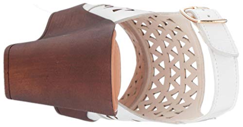 Bella Vita Womens Wedge Sandal, White Leather, 9.5 Narrow Us #TOP2