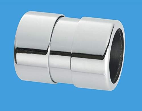 McAlpine 32mm (Euro) Chrome Plated Compression Straight Connector MCALPINE-32G-CB