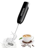 Milk Frother Handheld Foam Maker for Lattes, Whisk Drink Mixer for Coffee, Mini Foamer Blender and E