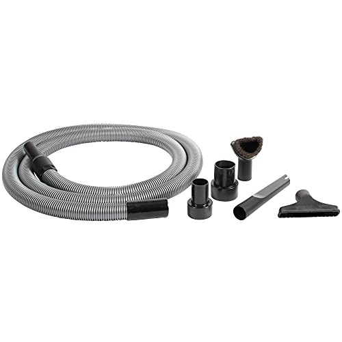 Cen-Tec Systems Premium Attachment 2 Tank adapters and 1.25" Diameter End Shop Vacuum Extension Hose and Kit, 10 Ft, Silver (96007) by Cen-Tec Systems - Used condition - US$28.16