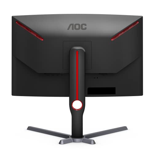 Aoc Gaming Cq27G3S Frameless Curved Gaming Monitor, Qhd 2K 2560X1440, 1000R Va, 165Hz 1Ms, Freesync Premium,Black (Renewed) #TOP3