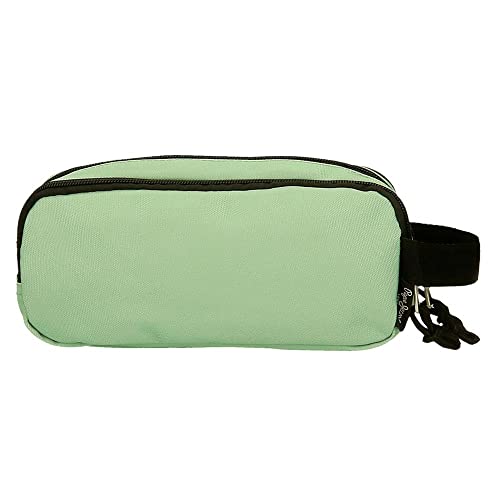 Pepe Jeans Aris Triple Pencil Case, Green, Triple Case, 22 cm x 10 cm x 9 cm - Image 3