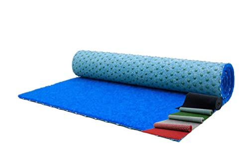 MadeInNature Moquette d'extérieur ou d’intérieur, Dimensions et Couleurs au Choix, Tapis Type Gazon Artificiel - pour Jardin, terrasse, Balcon, revêtement de Sol Outdoor (100 x 200 cm, Bleu)