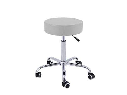 QUIRUMED Tabouret Base chromée 5 roulettes Argent Cover