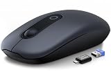 SABLUTE Wireless Mouse for Laptop, 2.4G Quiet Computer Mice, USB-C Adapter